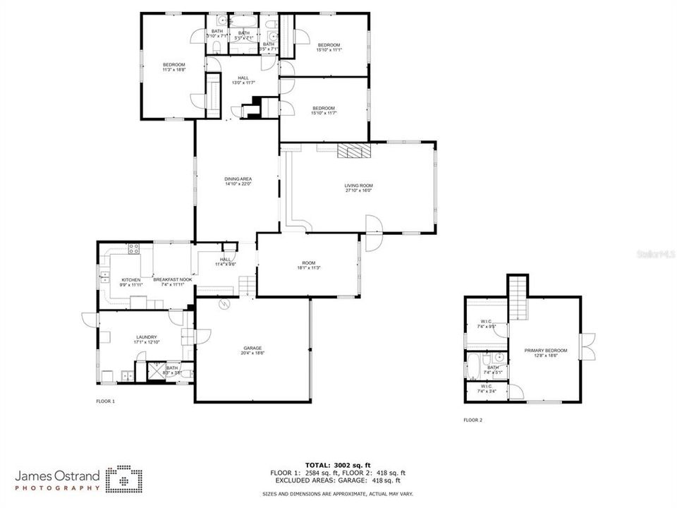 Activo con contrato: $997,800 (4 camas, 3 baños, 3002 Pies cuadrados)