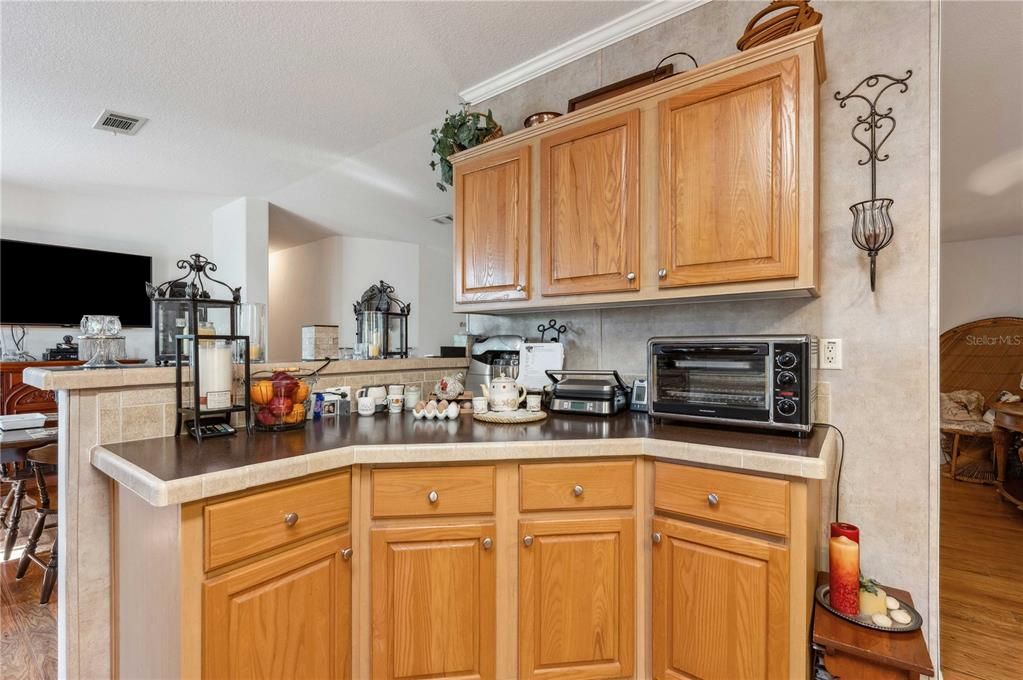 Plenty of storage in this kitchen.