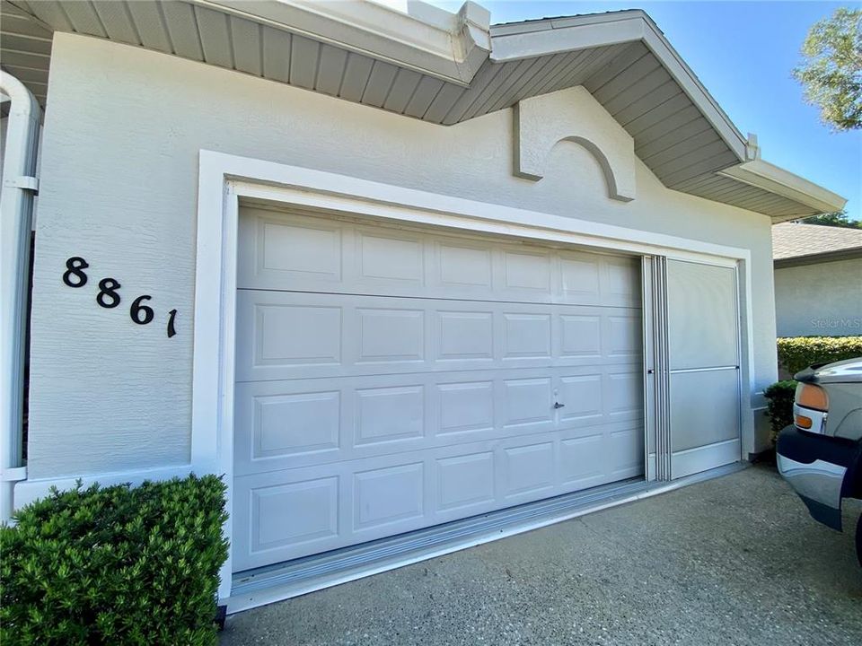 Two Car Garage with Screen