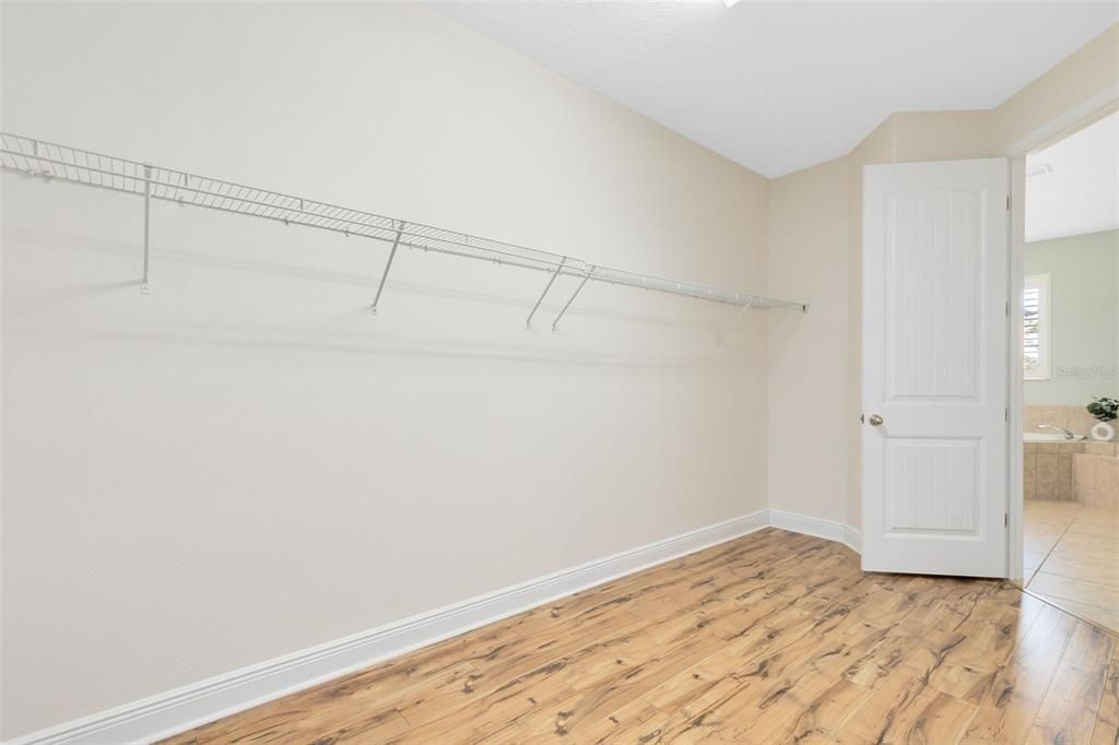 Large and Convenient Walk Through Closet