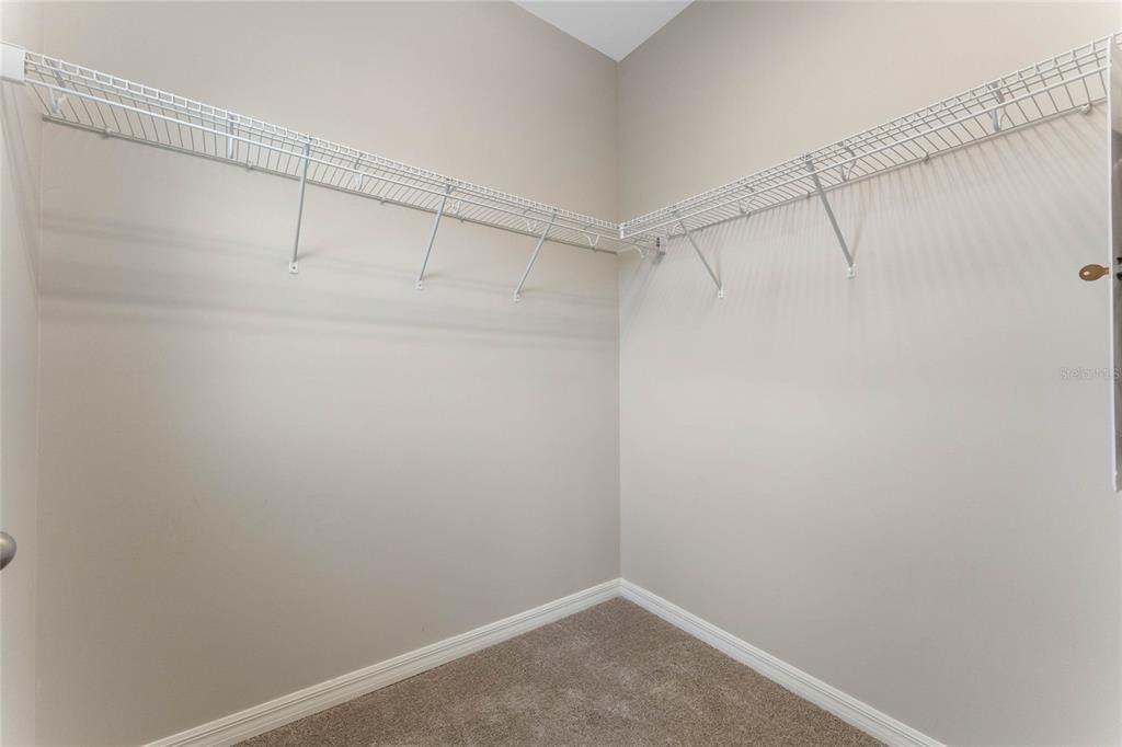 Primary walk in closet