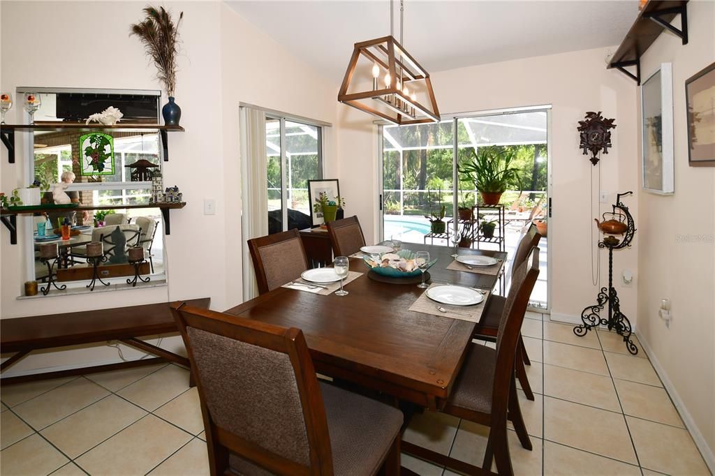 Dining Room overlooking Pool