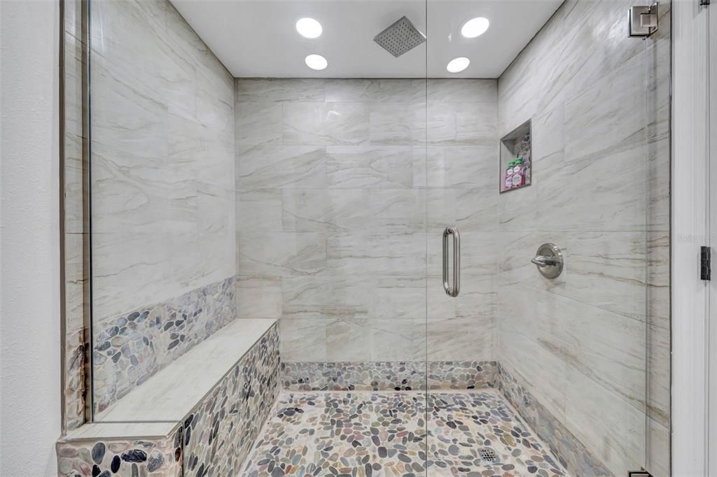 custom shower even in the spare bathroom