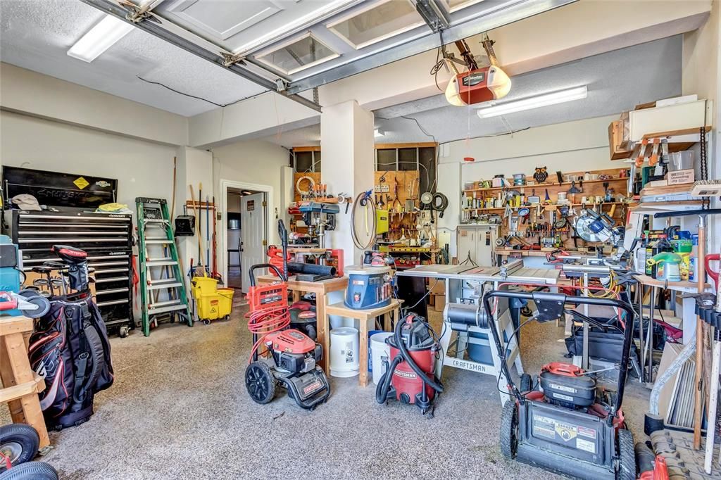 One of two garage bays.  Lots of room for all your toys!
