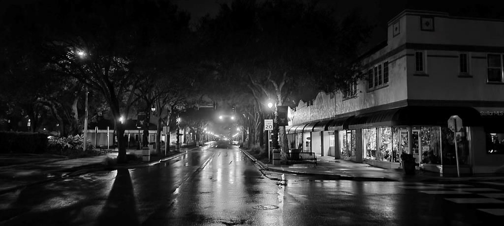 Canal Street at nighttime.