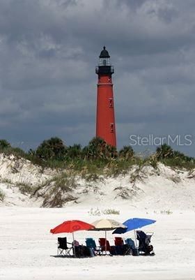 Ponce Inlet Lighthouse as seen from New Smyrna Beach