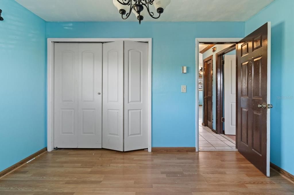 Bedroom 2 w/ Double BiFold Closet Doors