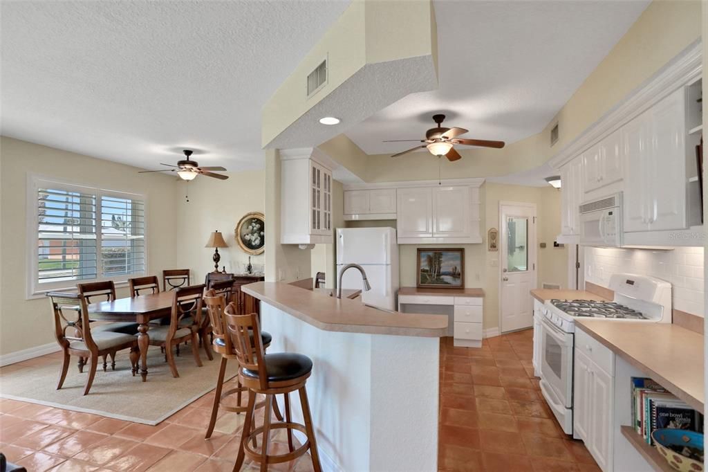 Kitchen open to family room.  Guest home