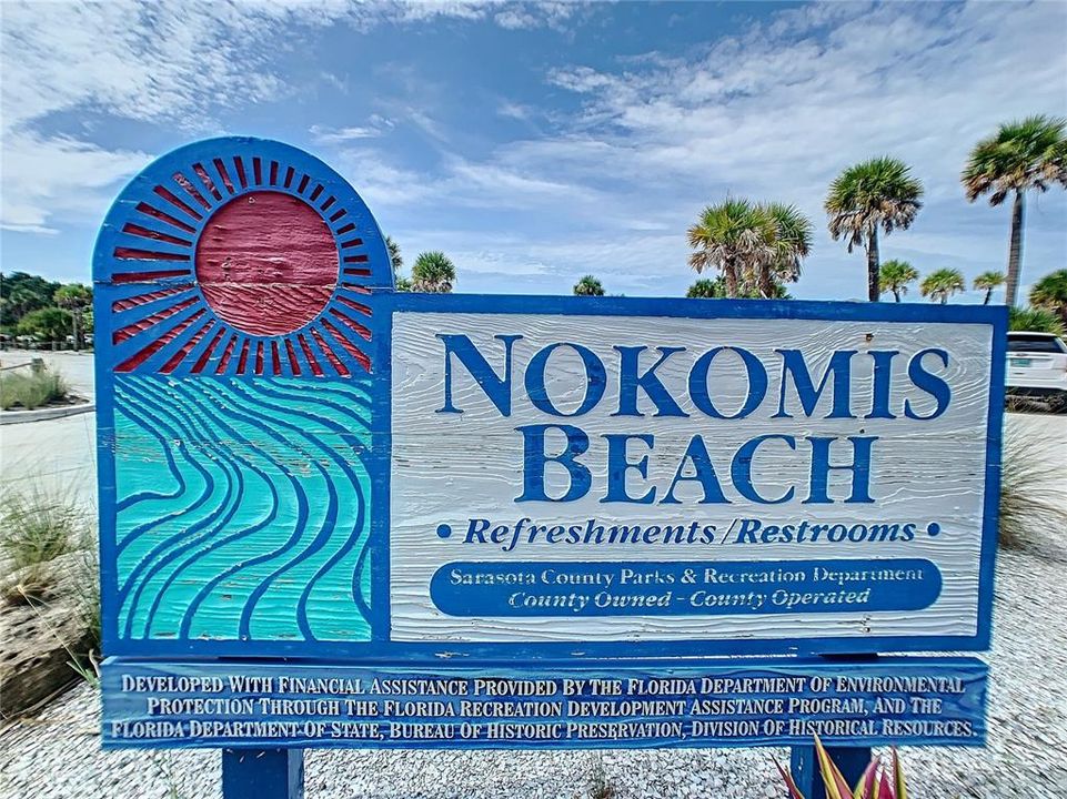 Nokomis beach is the south end of Casey Key.