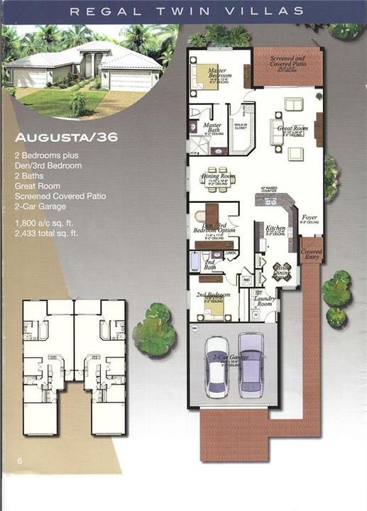Floor Plan for Augusta model.
