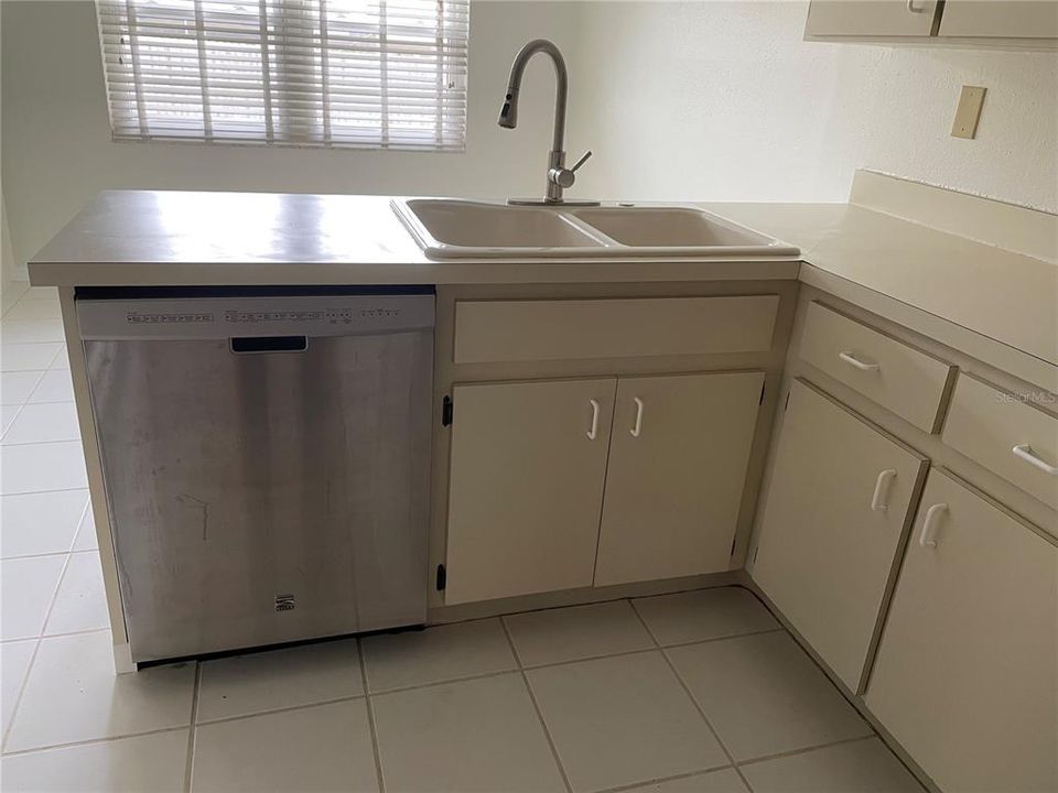 'Kitchen Dishwasher and Double Sink