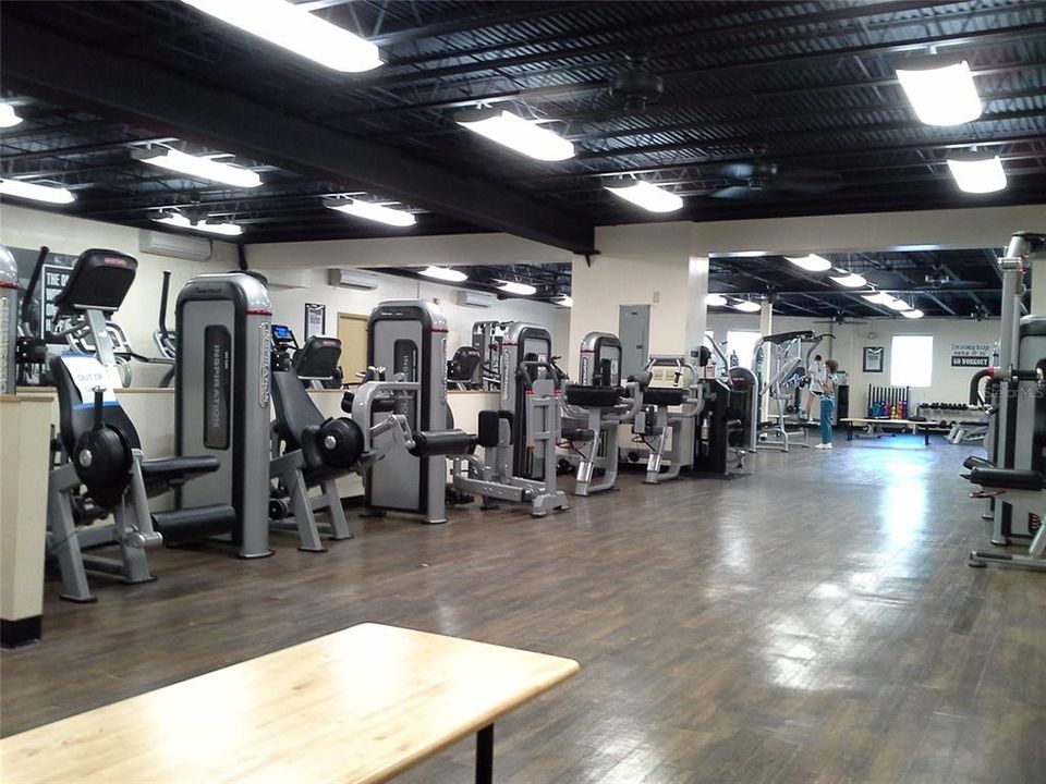 On-site gym is well outfitted.