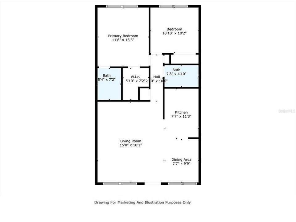 Floor plan - buyer / buyer's agent to verify measurements