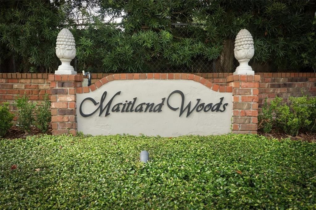 Maitland Woods Sign