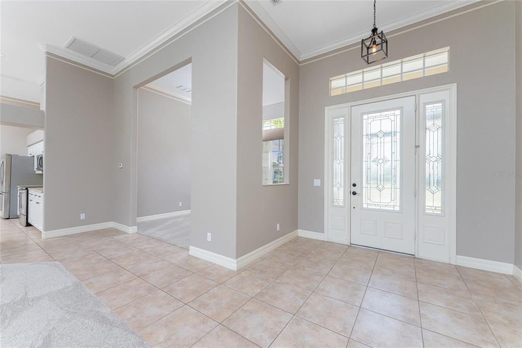 Formal dining room is just off the entry