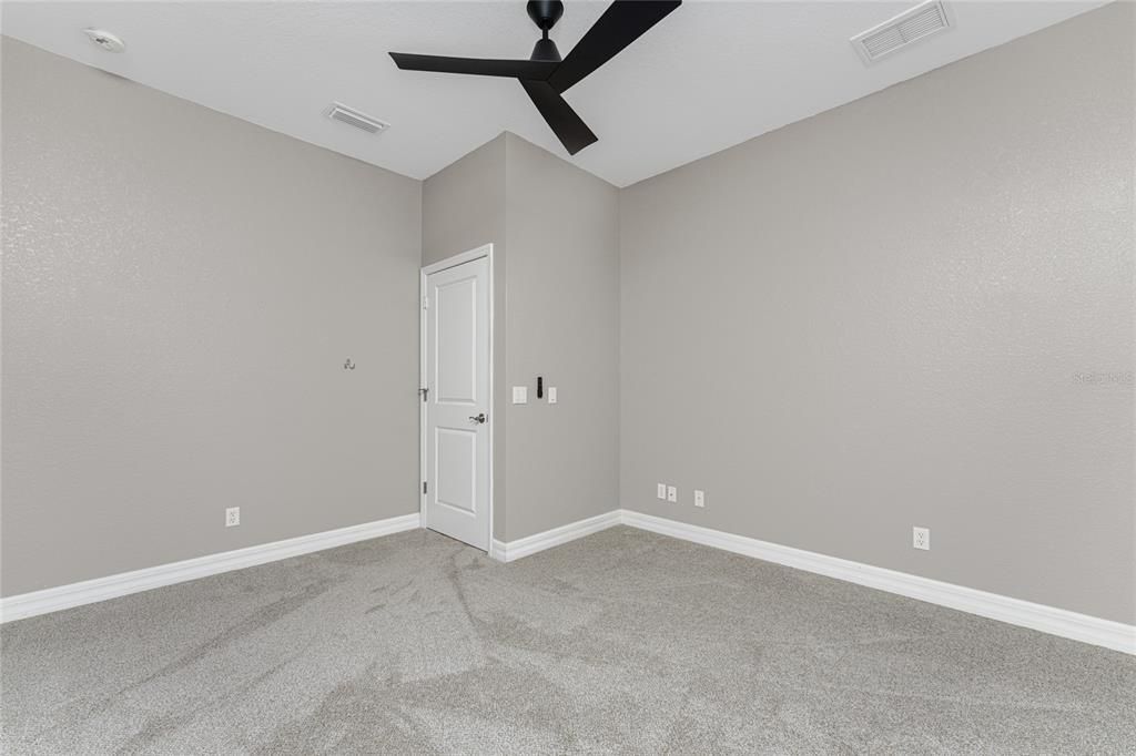 Guest Bedroom #2 also has a new ceiling fan