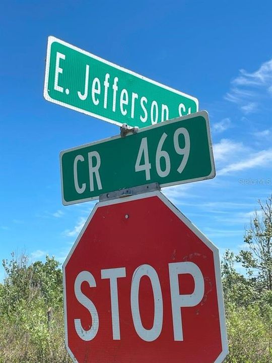 Property is located at the Intersection of CR469 and CR710 (Jefferson Street)