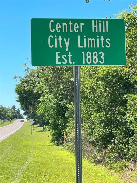 Property is within the City Limits of Center Hill