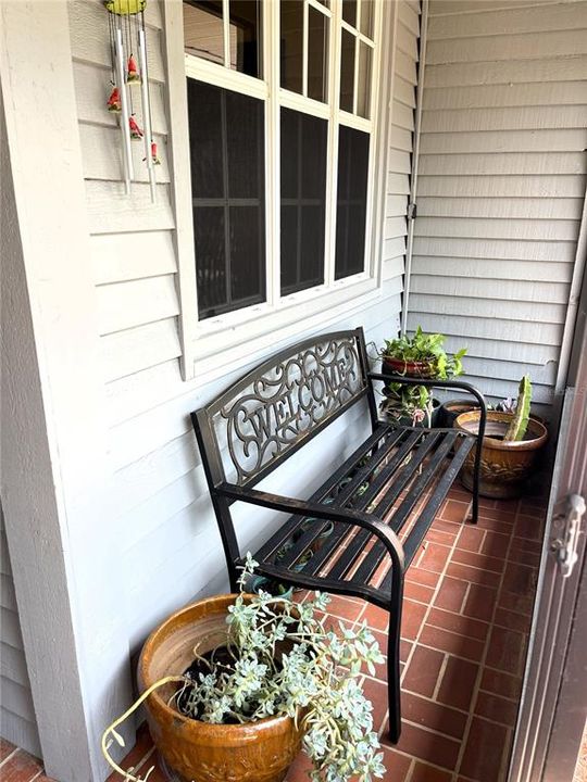 FRONT PORCH SITTING AREA