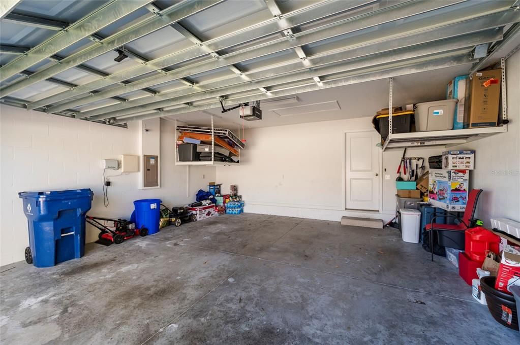 Inside garage