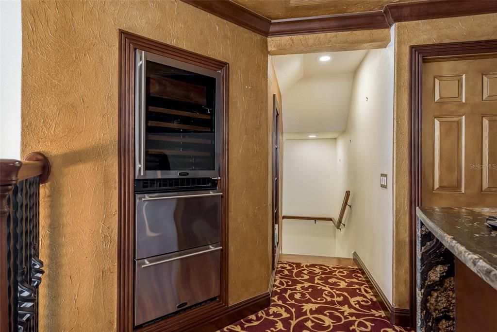 humidor and beverage center
