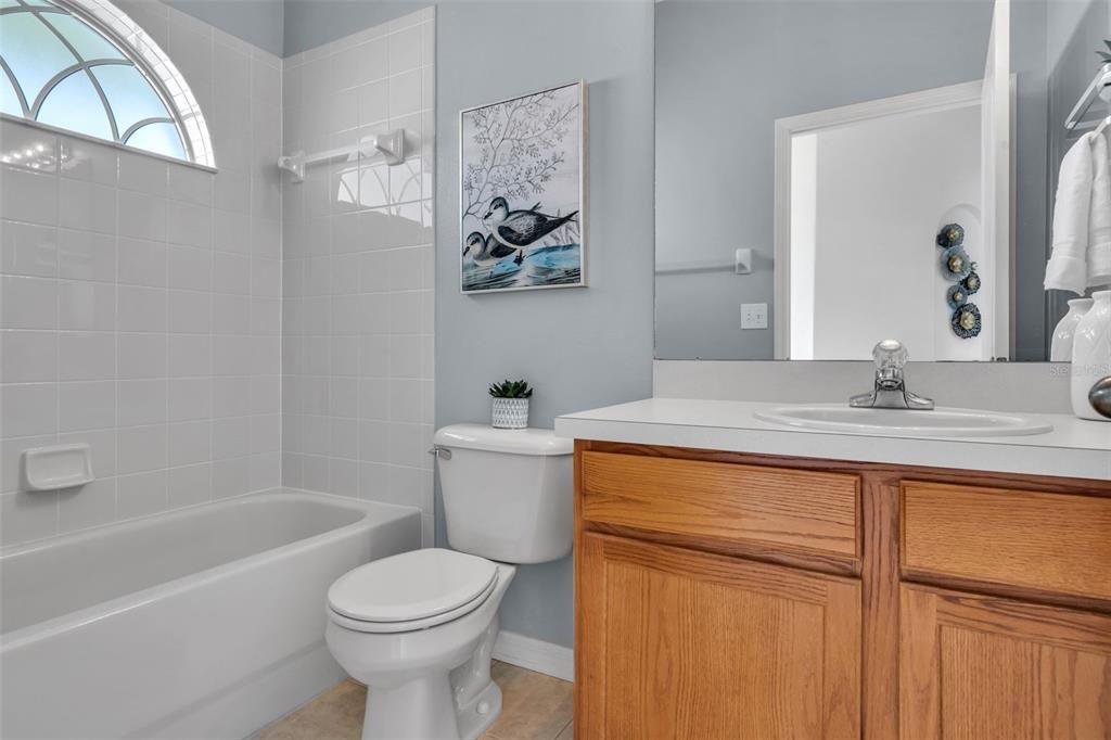 Spare Bathroom with Shower/Tub combo.