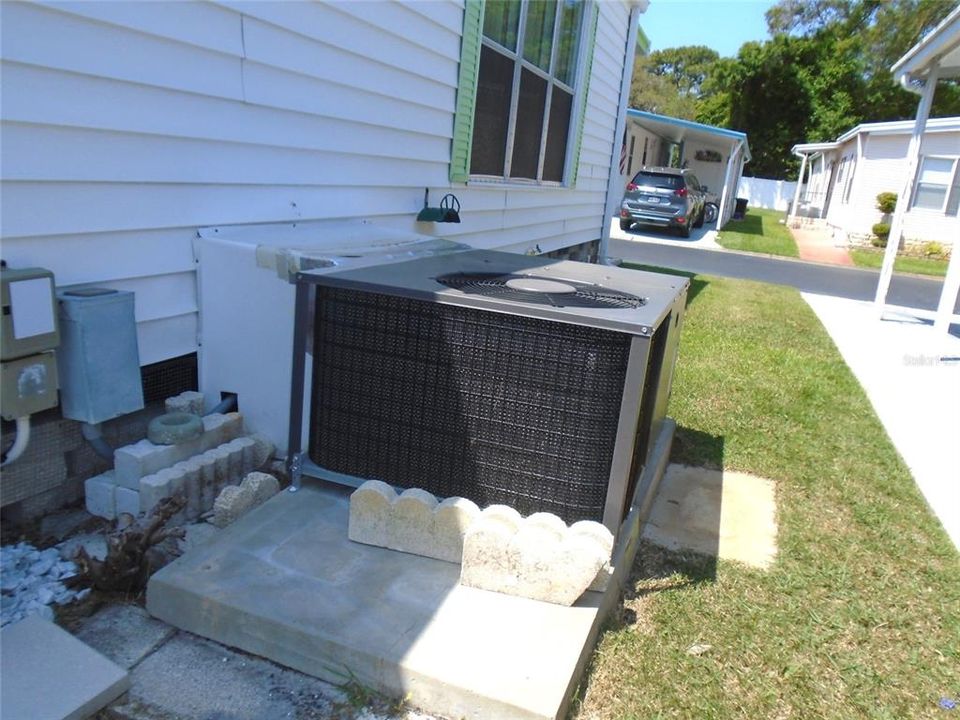 Coming Around the Side of the House * A/C is Serviced Twice Yearly