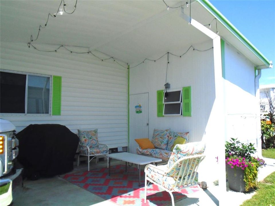 What You See is What You Get!...Grill and the Patio Furniture Stay * Door is to the Attached Shed
