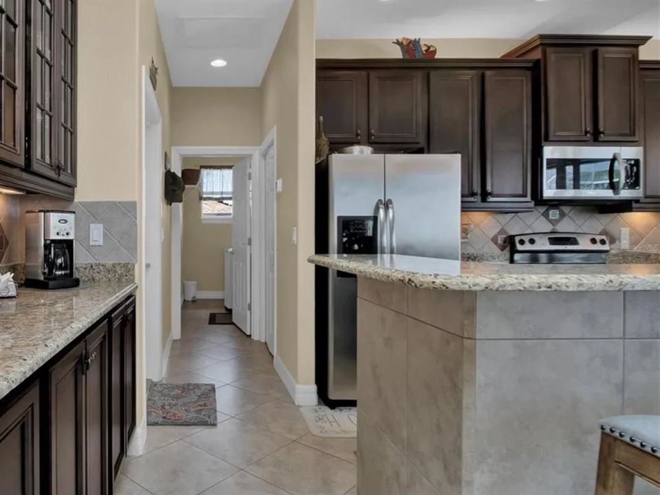 Kitchen - hallway to 2nd bathroom