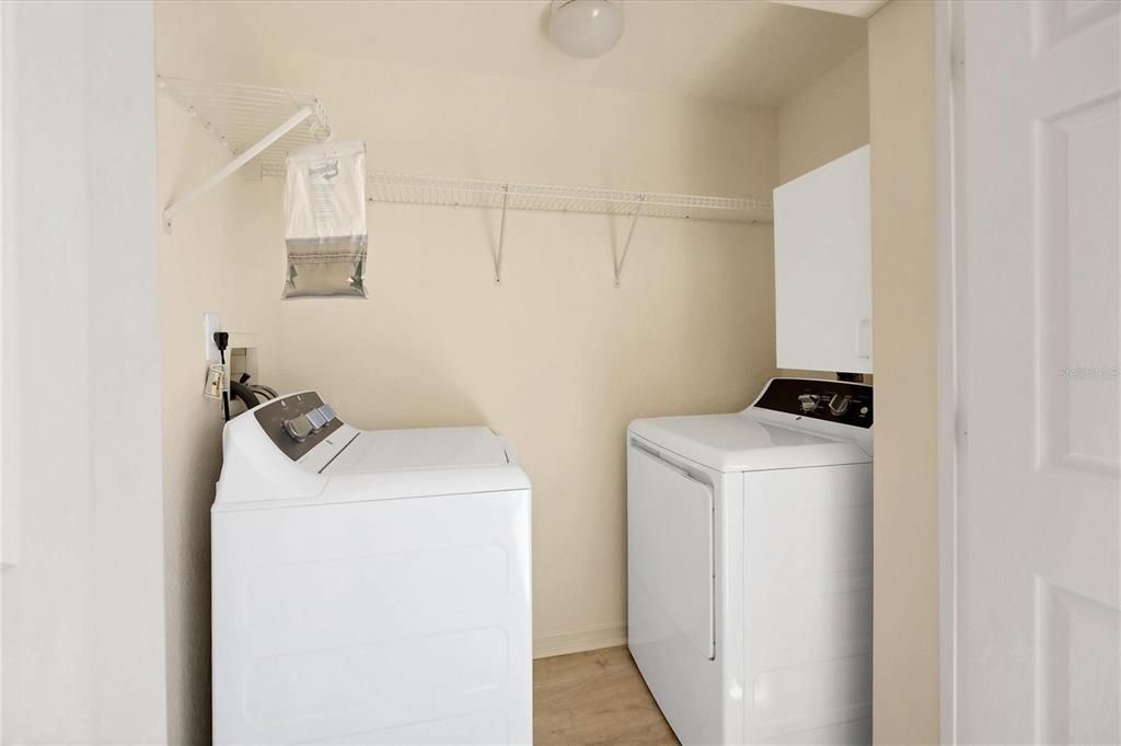 Laundry room at end of Florida room