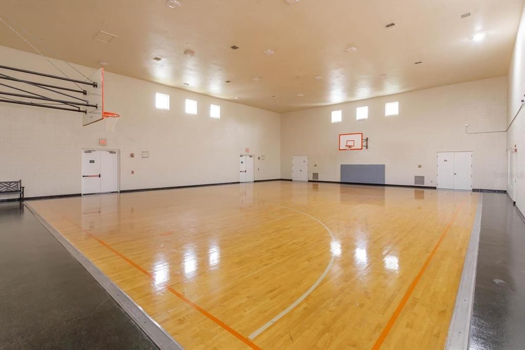 Amazing community indoor basketball court