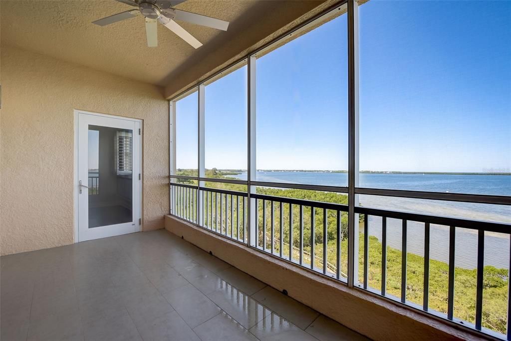Screened Balcony Looking West - Gulf Coast Sunsets at Your Fingertips