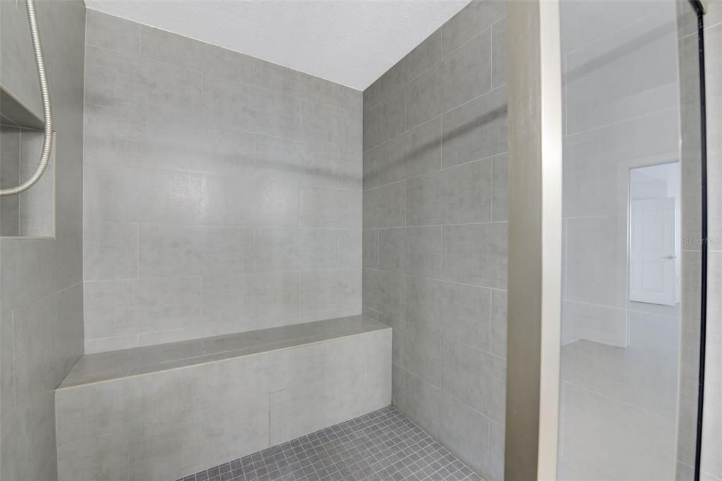 Bench Seating in Primary Shower