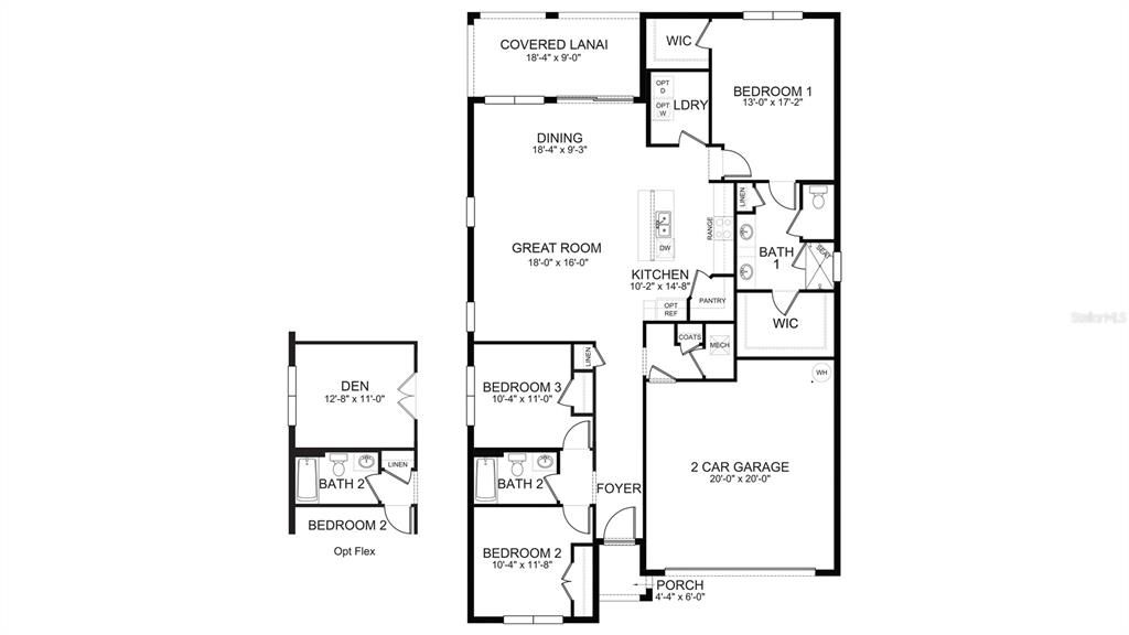 Active With Contract: $309,205 (3 beds, 2 baths, 1816 Square Feet)