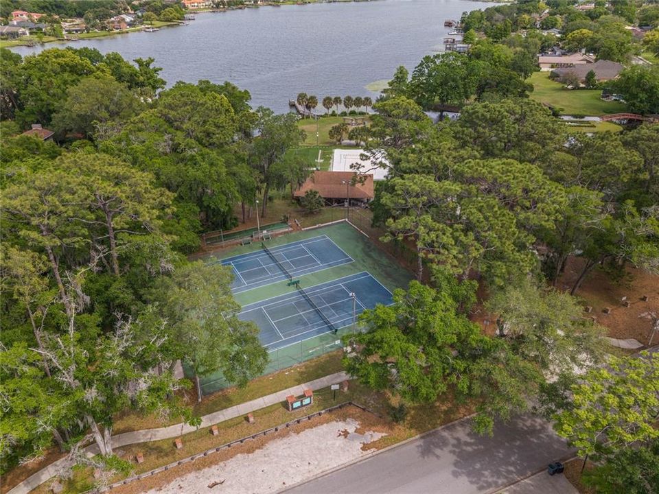 Tennis and pickleball courts!