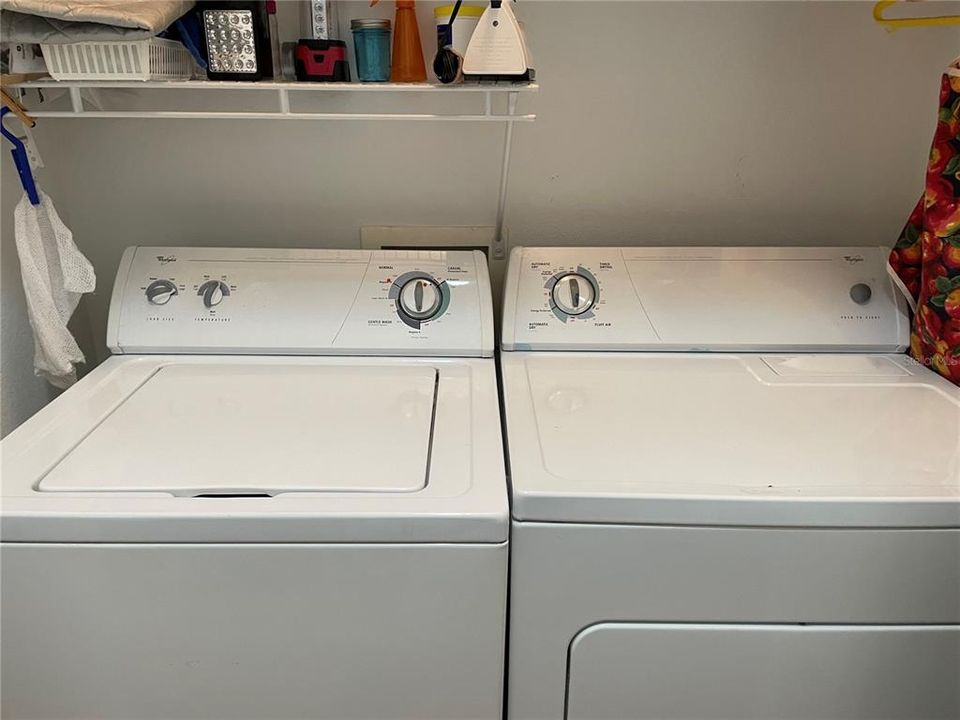 Washer/Dryer in laundry closet