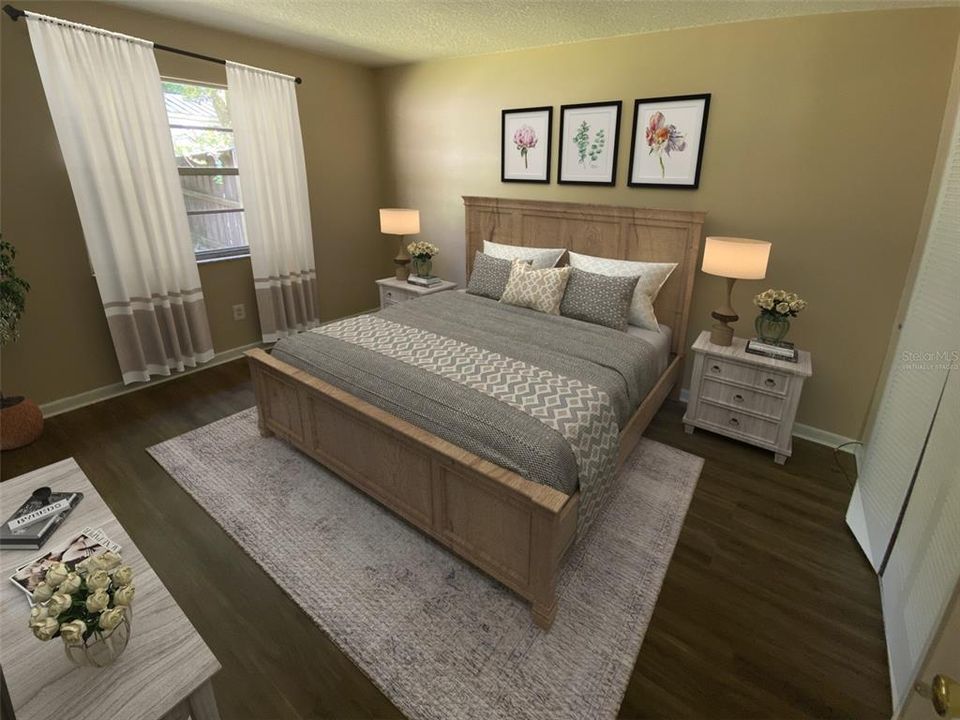 Bedroom 2 - virtually staged