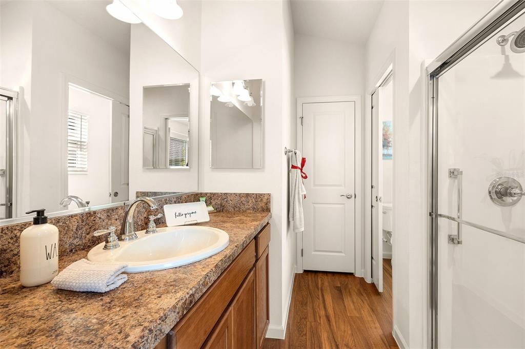 PRIMARY BATHROOM WITH WALK-IN SHOWER