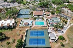 Clubhouse and pickleball courts