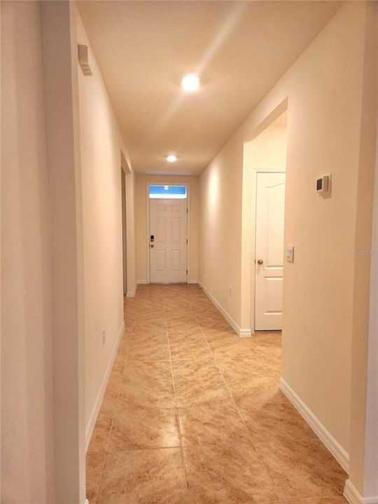 Hallway w/smart home thermostat