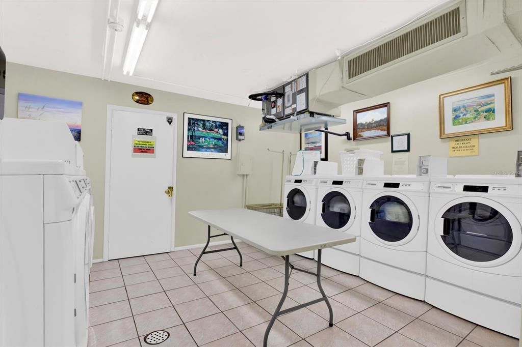 First floor well maintained laundry room