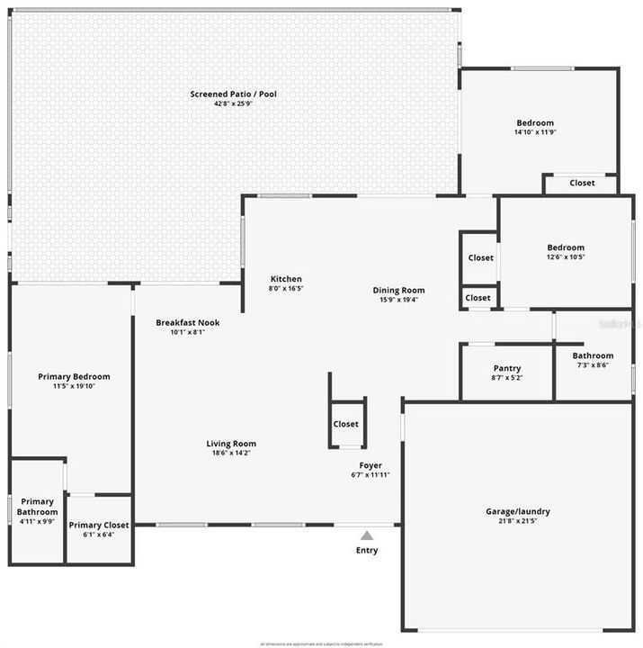 Active With Contract: $385,000 (3 beds, 2 baths, 1711 Square Feet)