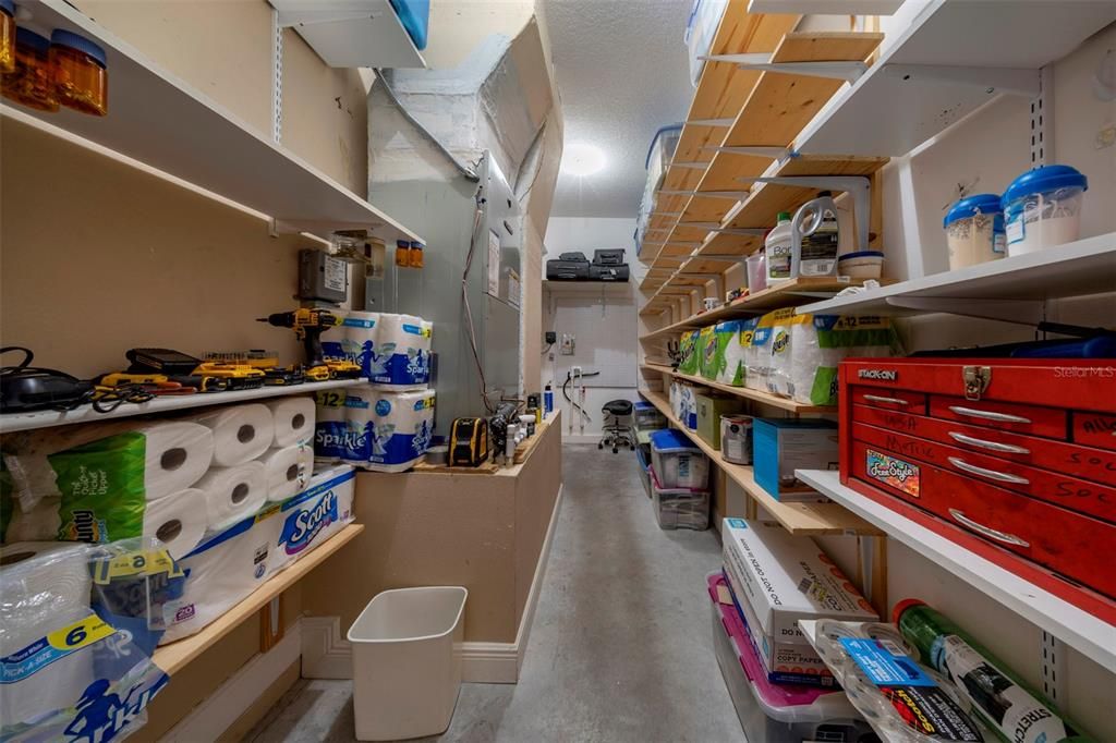 Garage storage room