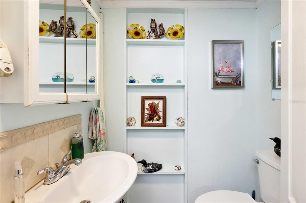 Primary bathroom with step-in shower.