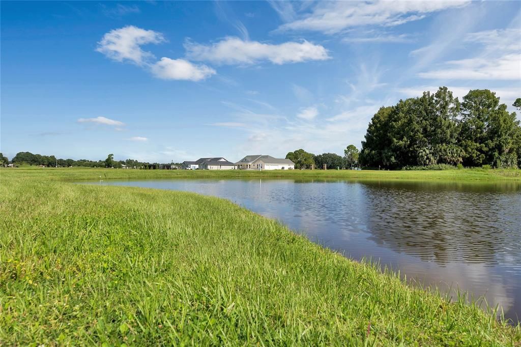 This lakefront property also has a water feature that you can use to wrap and frame your gorgeous driveway leading up to the grand entryway of your Custome Built Home!