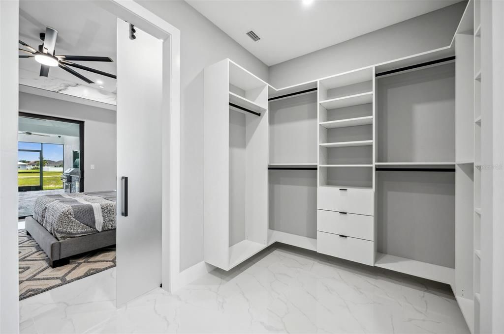 Master bedroom closet