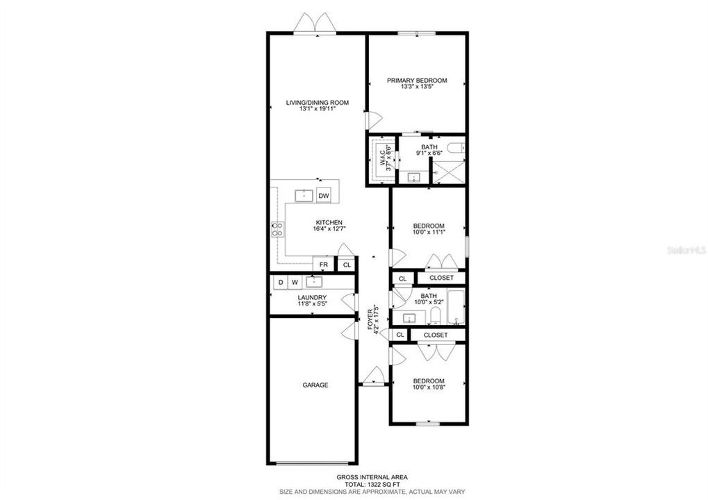 Active With Contract: $299,600 (3 beds, 2 baths, 1325 Square Feet)