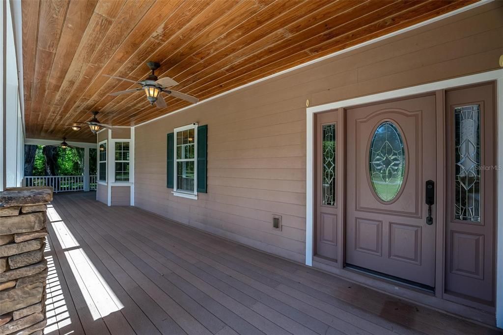 Front Door and Wrap Arond Porch.