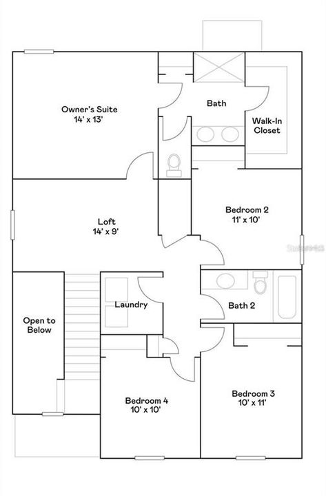 Floor plan from builder