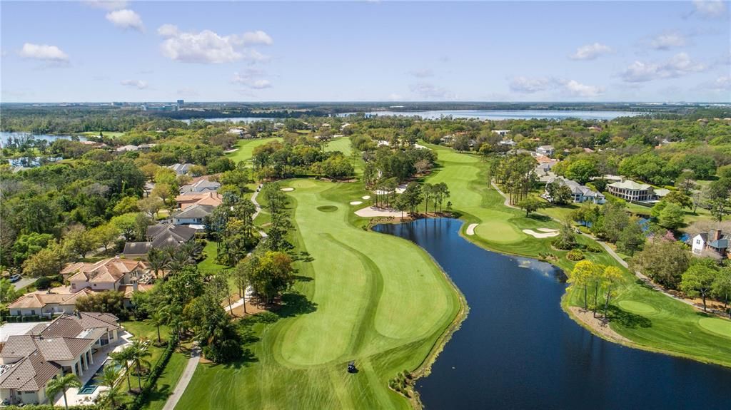 Aerial Golf Course View